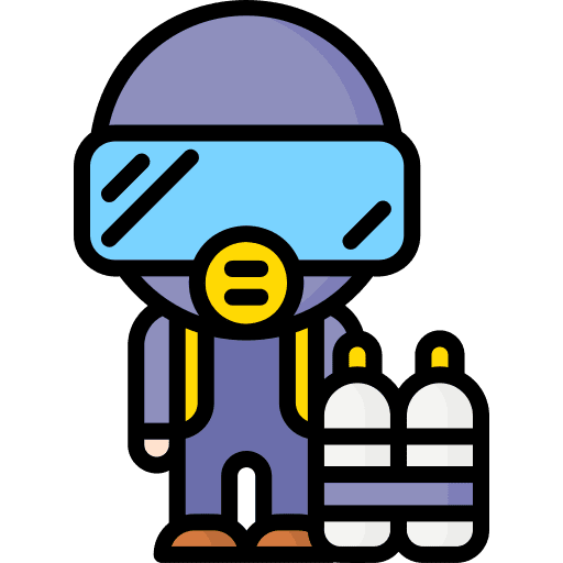 Diver child diver people icon Diver child diver people icon