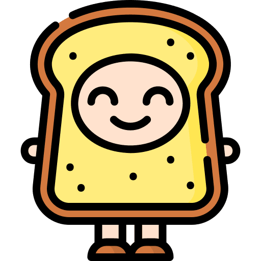 Toast child caucasian costume icon Toast child caucasian costume icon