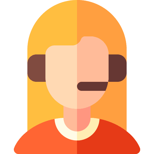 Customer service telemarketer user call center agent icon Customer service telemarketer user call center agent icon