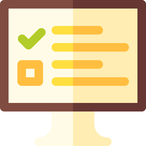 Online survey online feedback computer icon