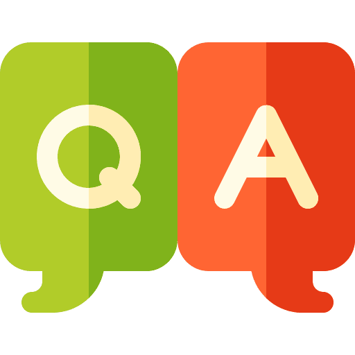 Q&a chat communications session icon