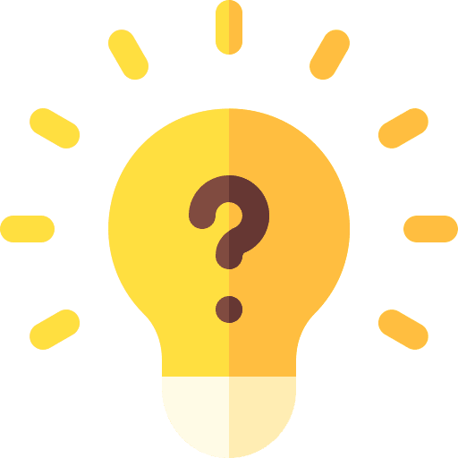 Question question mark business curiosity icon