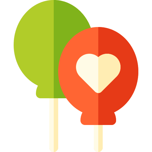 Balloon valentines day love party icon Balloon valentines day love party icon