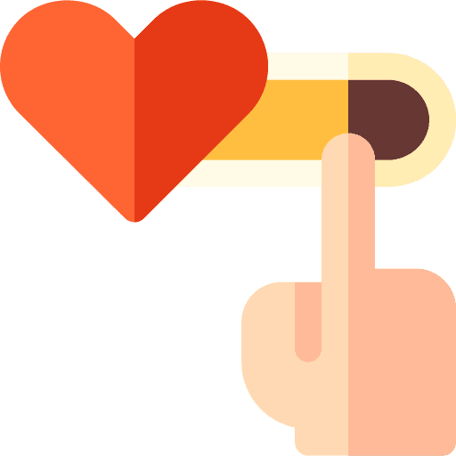 Like survey heart social media icon Like survey heart social media icon