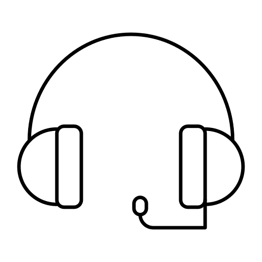 Headphone communications sound headset icon