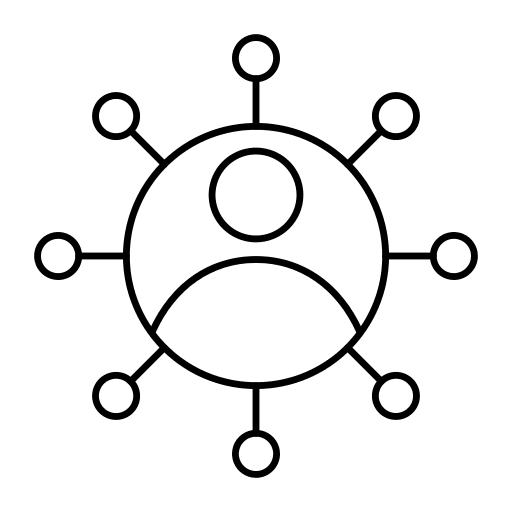 Network avatar social network user icon