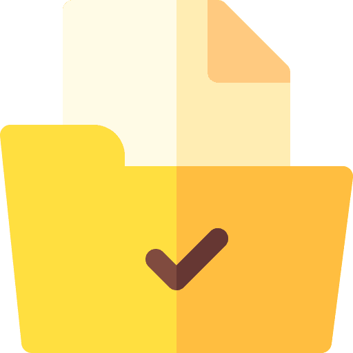 Result files and folders folder survey icon Result files and folders folder survey icon