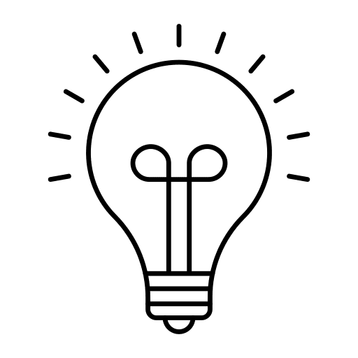 Light bulb electricity idea light bulb icon