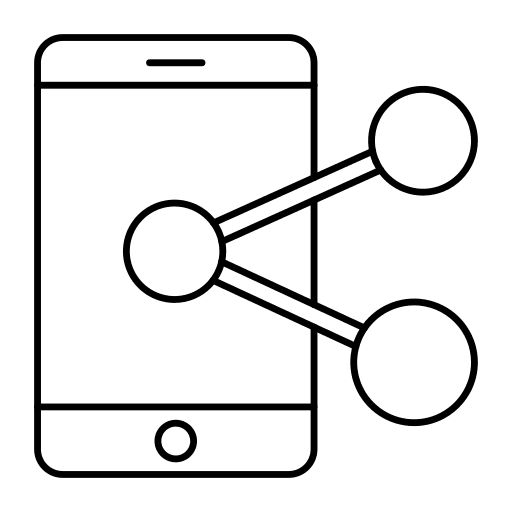 Mobile phone smartphone share mobile phone icon