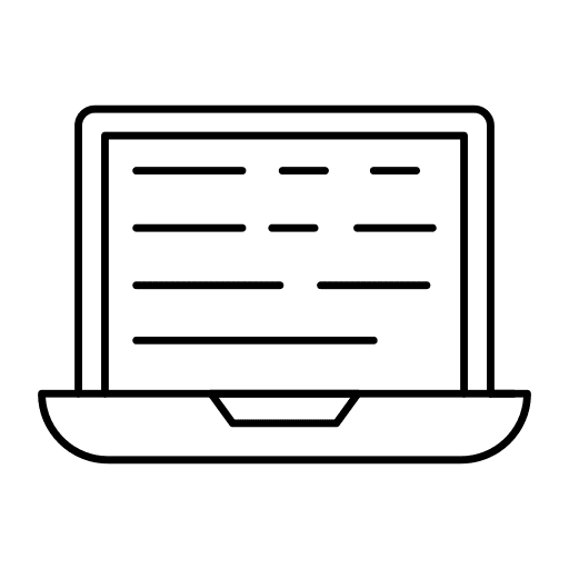 Laptop laptop study information icon