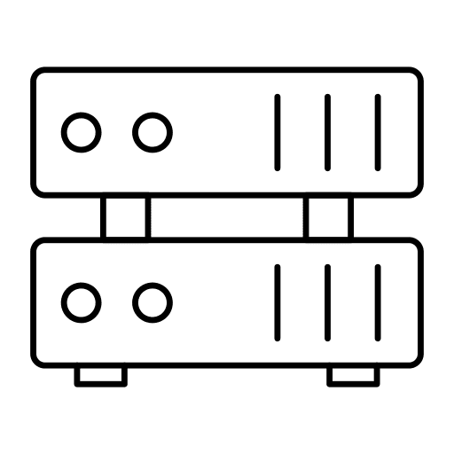 Server storage data server electronics icon