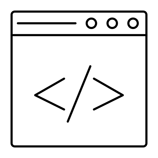 Web development seo and web website coding icon