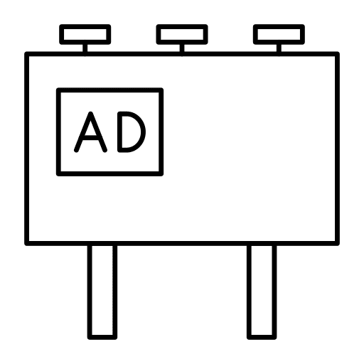 Advertising city banner event icon