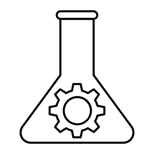 Flask chemical test tube setting icon
