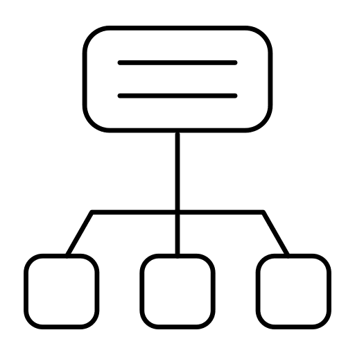 Flow chart process diagram plan icon