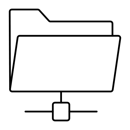 Folder share documents files and folders icon