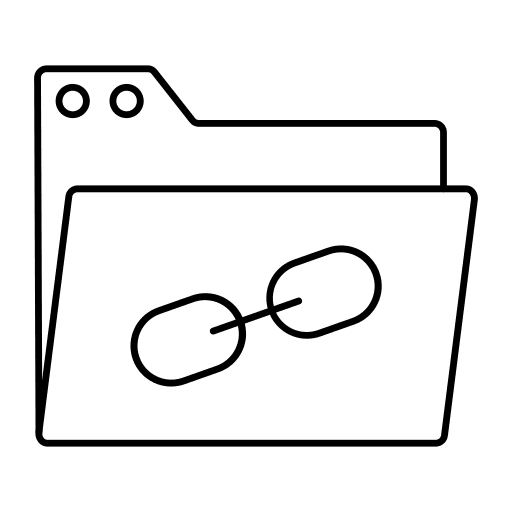 Folder directory linked folder icon