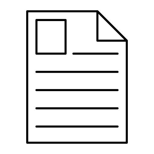 Paper document sheet file icon