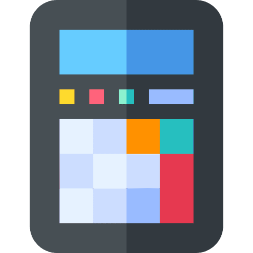 Calculator technology technological maths icon Calculator technology technological maths icon