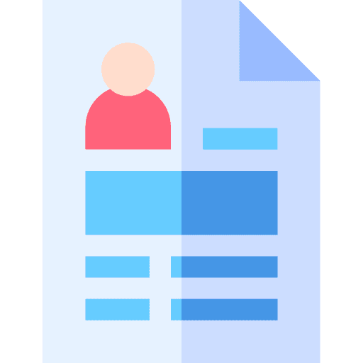 Contact professions and jobs curriculum vitae personal information icon Contact professions and jobs curriculum vitae personal information icon
