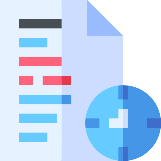 Deadline target clock document icon Deadline target clock document icon