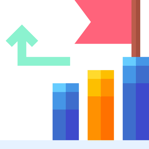 Progress career success stats icon