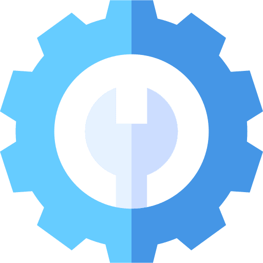 Settings cogwheel settings repair tool icon