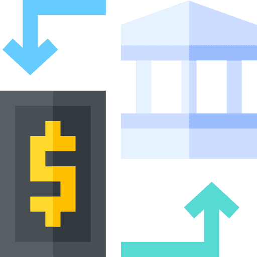 Transaction payment accounting banking icon Transaction payment accounting banking icon
