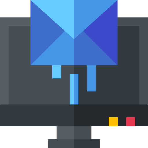 Email communications email monitor icon Email communications email monitor icon