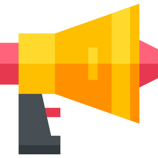 Megaphone advertising speaker marketing icon Megaphone advertising speaker marketing icon