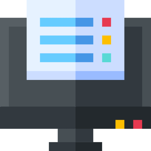 Monitor work technology time icon Monitor work technology time icon
