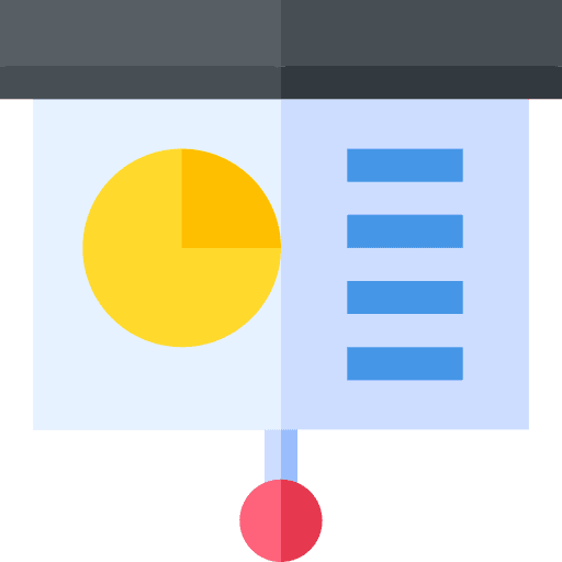 Presentation business pie chart chart icon Presentation business pie chart chart icon