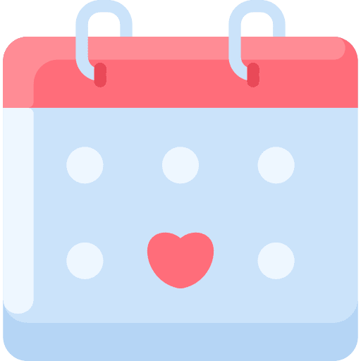 Calendar calendar time and date heart icon Calendar calendar time and date heart icon