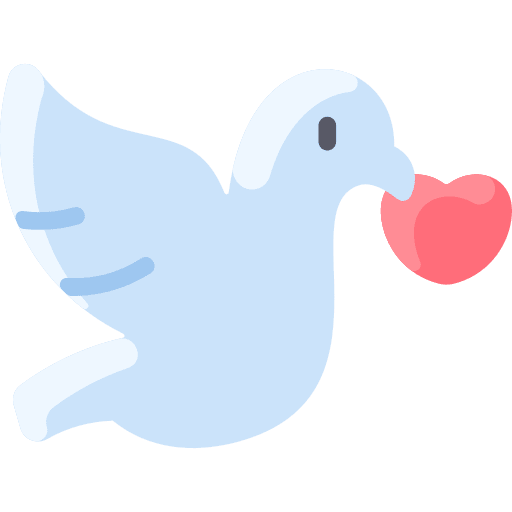 Dove animal bird marriage icon Dove animal bird marriage icon