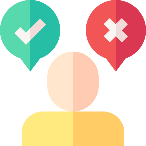 Decide cross decide decision icon