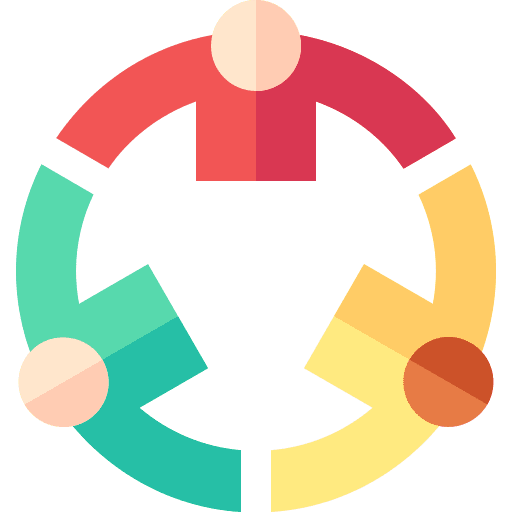Teamwork people members team icon