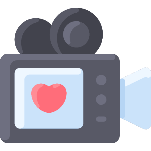 Video camera love electronics movie icon Video camera love electronics movie icon