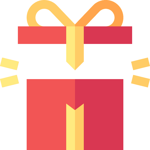 Gift box suprise gift birthday and party icon Gift box suprise gift birthday and party icon