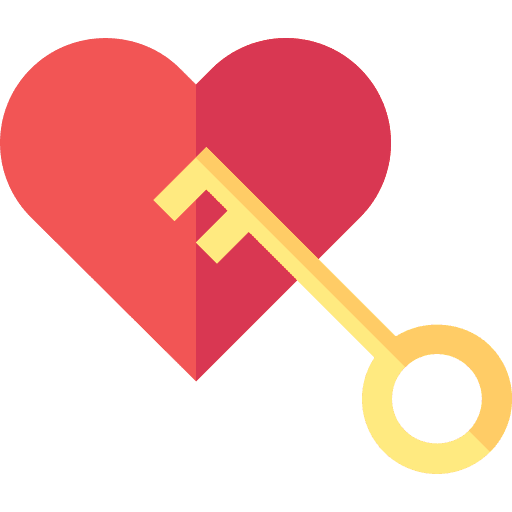 Heart love and romance heart keylock icon Heart love and romance heart keylock icon