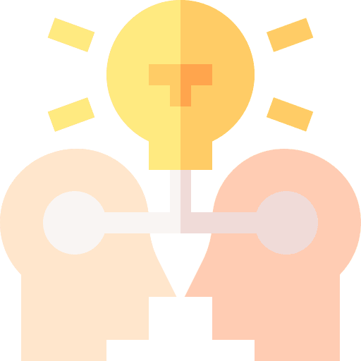 Knowledge share think learning icon Knowledge share think learning icon
