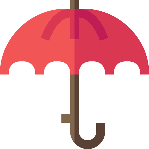 Protection umbrella weather rainy icon Protection umbrella weather rainy icon