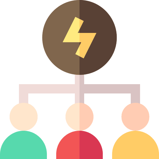 Command user team work instructions icon Command user team work instructions icon