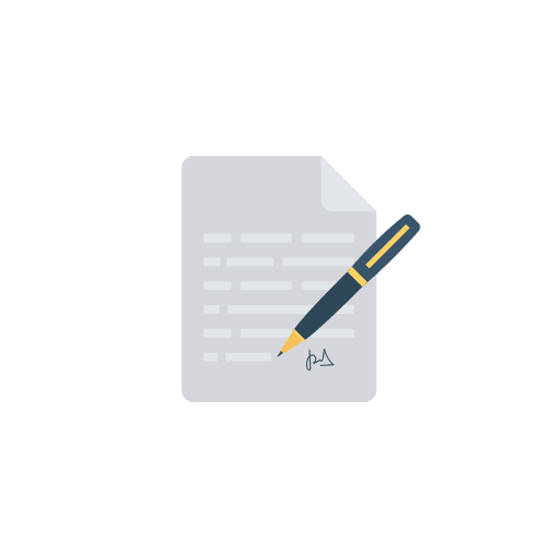 Documents letter sign documents icon