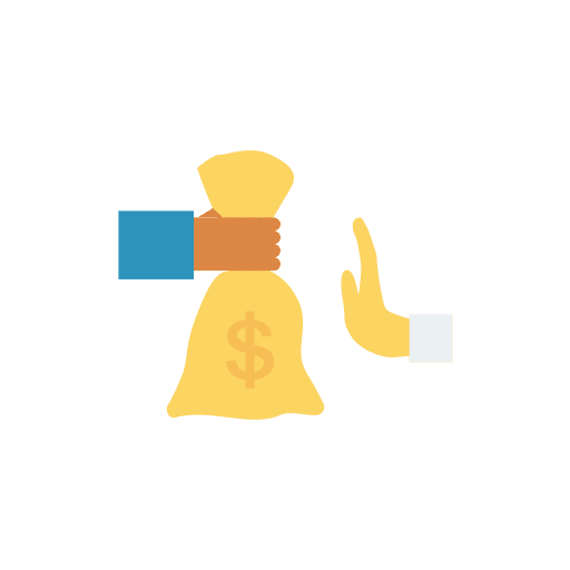 Corruption miscellaneous corruption hand bag icon