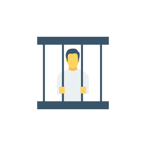 Jail arrest jail people icon