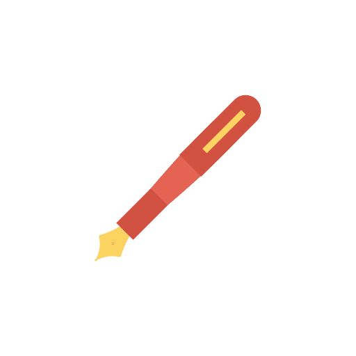 Pen signature write pen icon