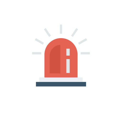 Siren police danger alert icon