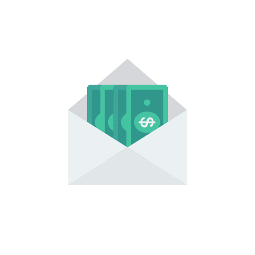 Envelope miscellaneous cash envelope icon