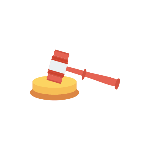 Gavel judge justice law icon