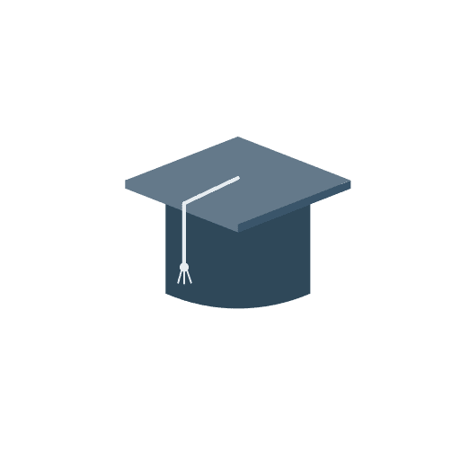 Graduation cap education college graduation icon